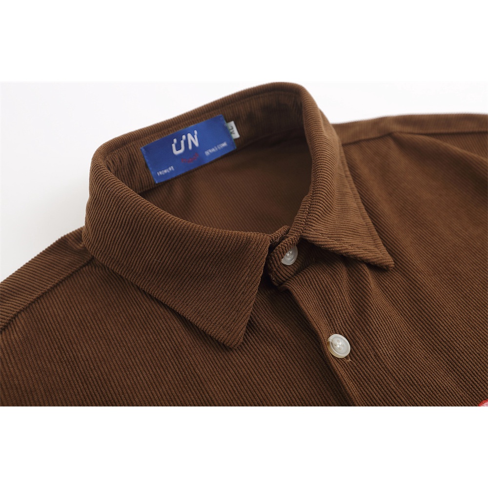 Áo Sơ Mi Nhung Kẻ Thêu Hoa Thời Trang Mùa Hè Giản Dị Dành Cho Nữ Và Nam