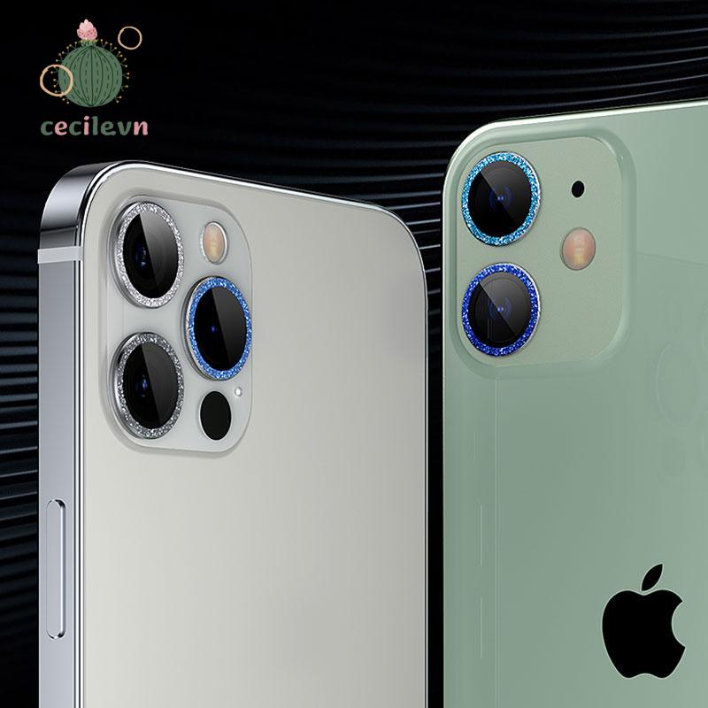 Kính cường lực viền kim loại bảo vệ mắt Camera Kim Loại Cho IP11/ 11 Pro/ 11 ProMax/12/12pro/12promax/12mini-CE
