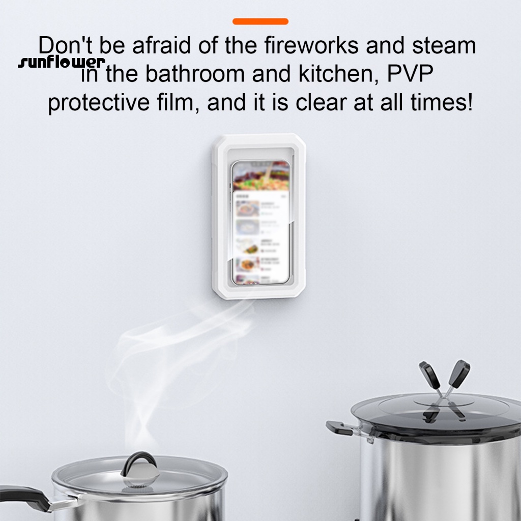 Ốp Điện Thoại Trong Suốt Độ Nhạy Cao Có Thể Điều Chỉnh Góc Độ Cho Phòng Tắm