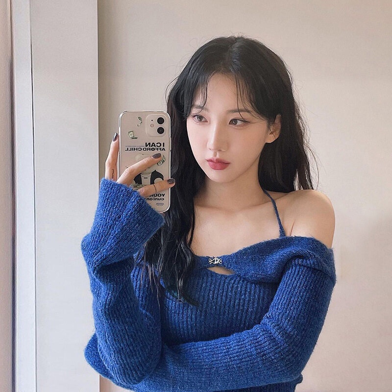 Áo Thun Tay Ngắn Hở Vai Màu Trơn Thời Trang Dành Cho Nữ