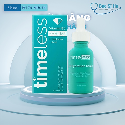 Tinh Chất Timeless Vitamin B5 + Hyaluronic Acid (30ml) giảm thâm mụn dưỡng trắng da