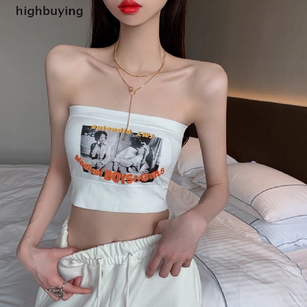 Áo Lửng Hai Dây In Họa Tiết Thời Trang Quyến Rũ Dành Cho Nữ