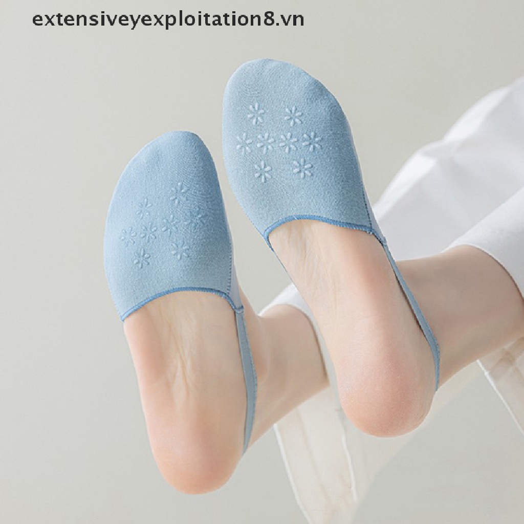 [Đặc Biệt] Vớ Thuyền Mỏng Mùa Hè Bằng Lụa Lạnh Vô Hình Một Nửa Bàn Chân Trước Bằng Silicon Chống Trượt Chéo Nhật Bản [vn]