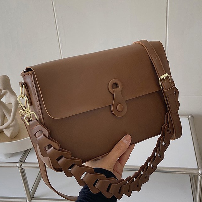 Túi Đeo Vai Bằng Da Phong Cách retro Dễ Phối Đồ Thời Trang Cho Nữ