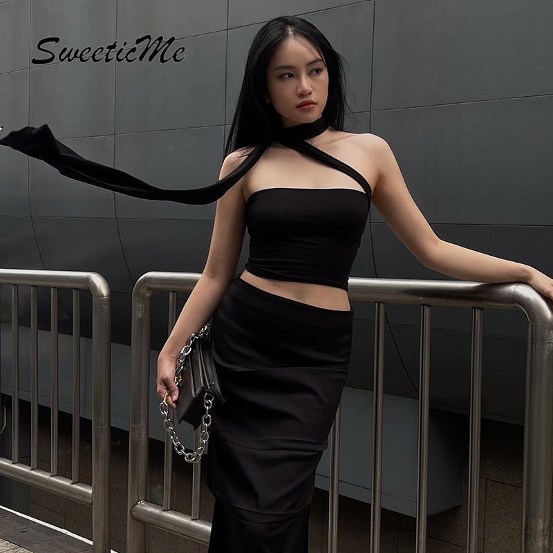 Áo Không Tay Hai Dây Màu Trơn Thời Trang Mới Mẻ 2023 2020