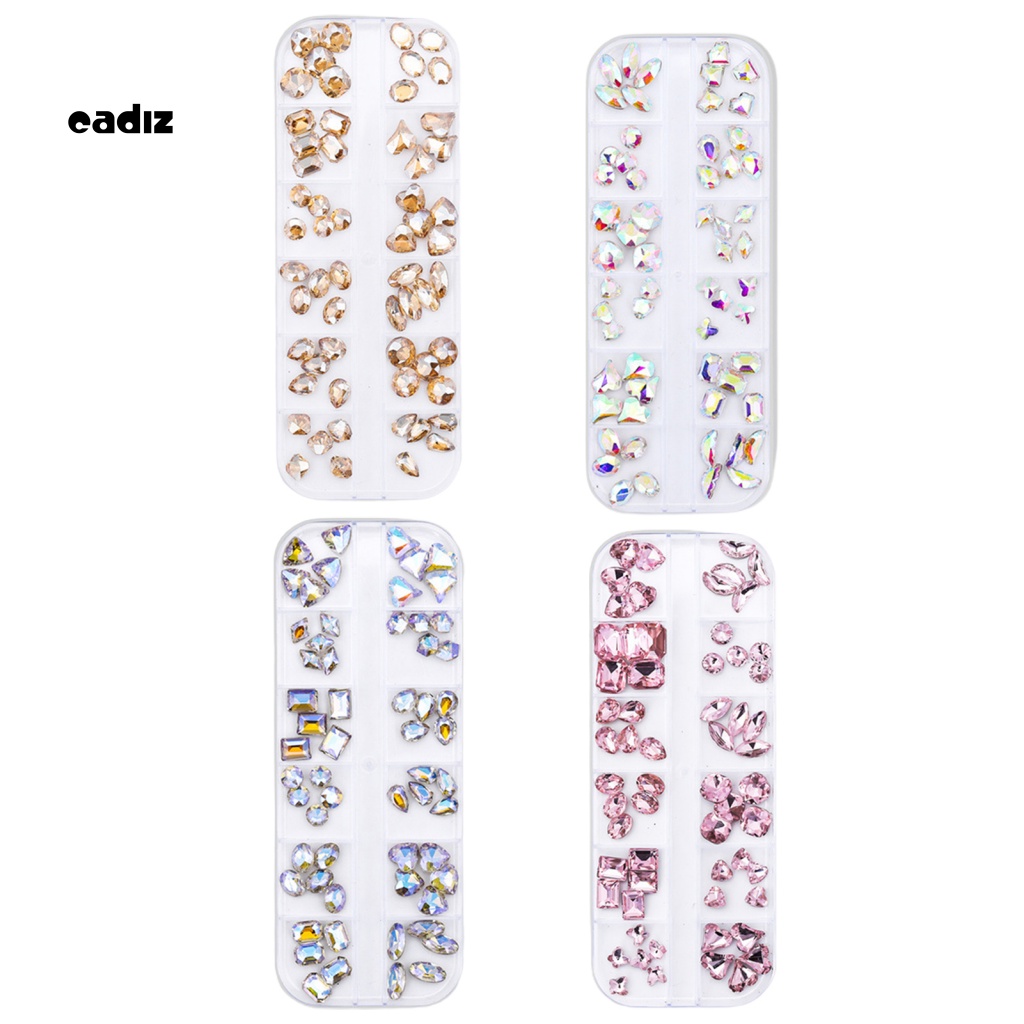 1 Hộp Phụ Kiện Trang Trí Móng Tay Nghệ Thuật Sáng Bóng Đẹp Mắt