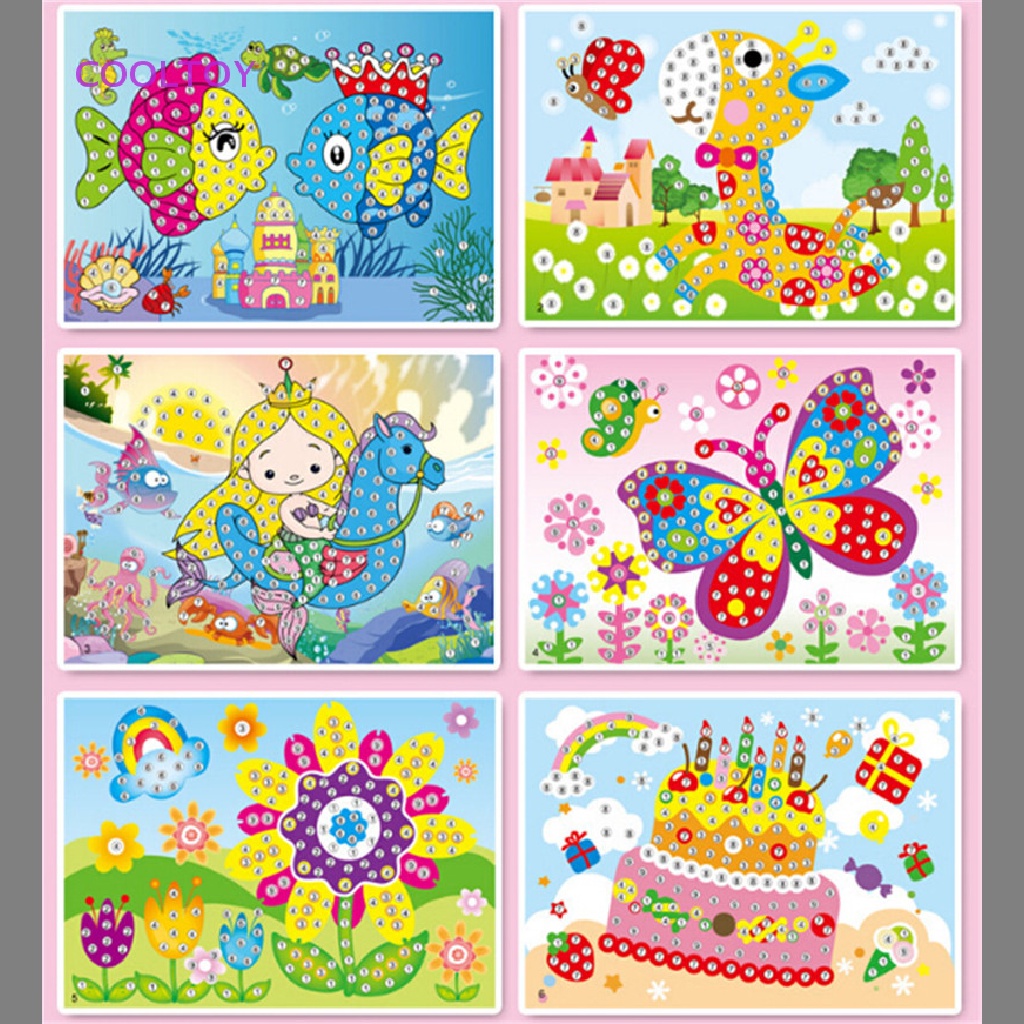 Cooltoy Bộ Tranh Đính Đá 5D Tự Làm Họa Tiết Hoạt Hình Giáo Dục Sớm Cho Bé