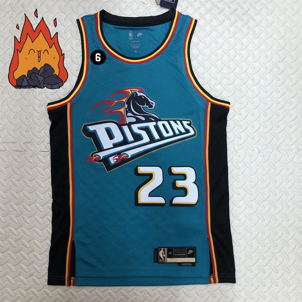Detroit Pistons Jaden Ivey 2023 màu xanh lá cây bóng rổ áo thun nam