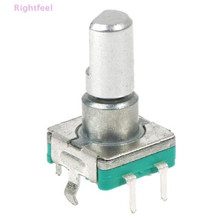 Rightfeel 1PC EC11 Bộ mã hóa quay mỏng với 30 định vị 15 xung 15mm Nửa trục Mới