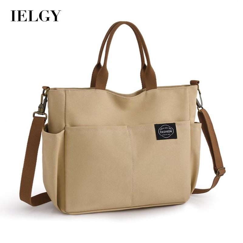 Túi Đeo Chéo Vải canvas Sức Chứa Lớn Phong Cách Nhật Bản Đơn Giản Cho Nữ