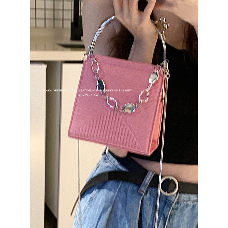 Túi Đeo Chéo Hình Vuông Cỡ Nhỏ Dễ Phối Đồ Thời Trang Cao Cấp Cho Nữ