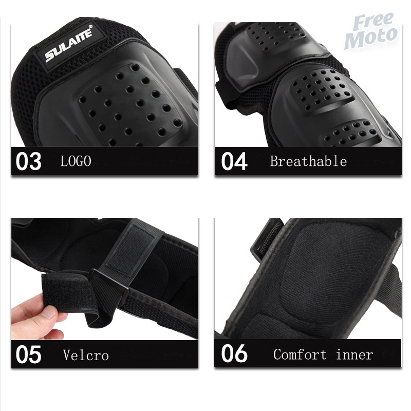 4 Bảo Vệ Bánh Răng Kneepads Cho Xe Máy Đầu Gối Khuỷu Tay Nam Cảo Tháo Trượt Băng Miếng Đệm Đầu Gối Rodiller Thiết Bị Gear