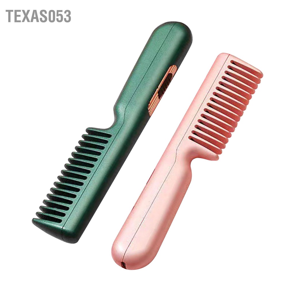 [Hàng Sẵn] Lược Điện Chải Tóc Thẳng Duỗi / Uốn Tóc USB Đa Năng Di Động Cho Du Lịch【Texas053】