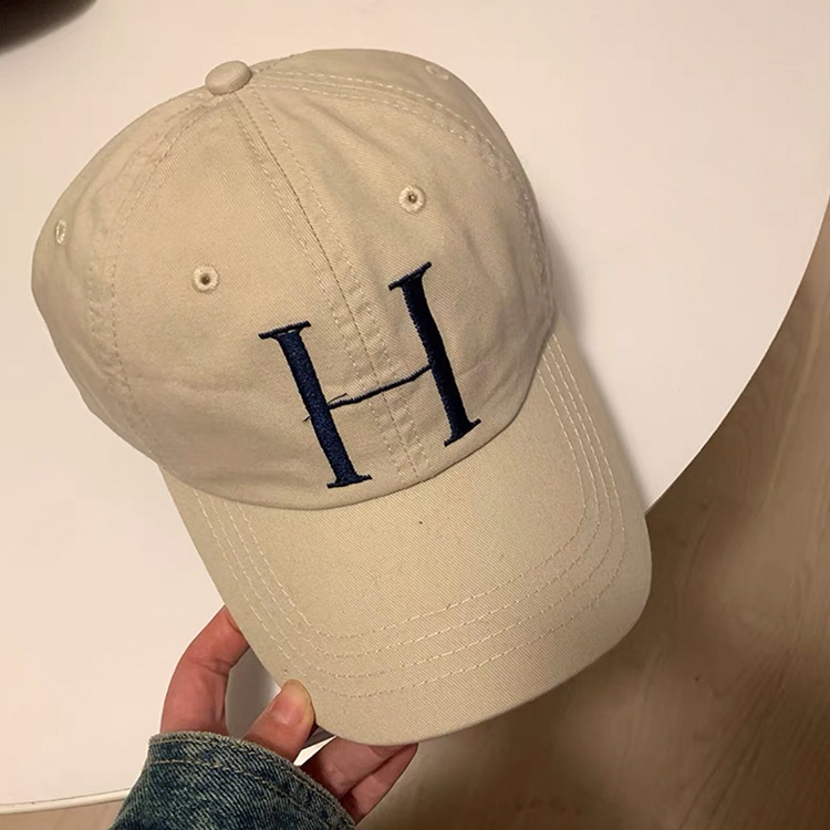 Mũ Lưỡi Trai Cotton Vành Rộng Phong Cách Hàn Quốc Đơn Giản