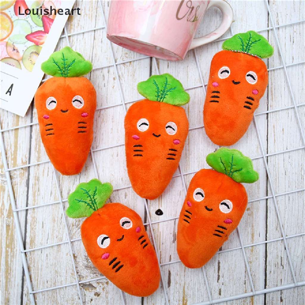 Louisheart Móc Khóa Hình Củ Cà Rốt Nhồi Bông Ngộ Nghĩnh