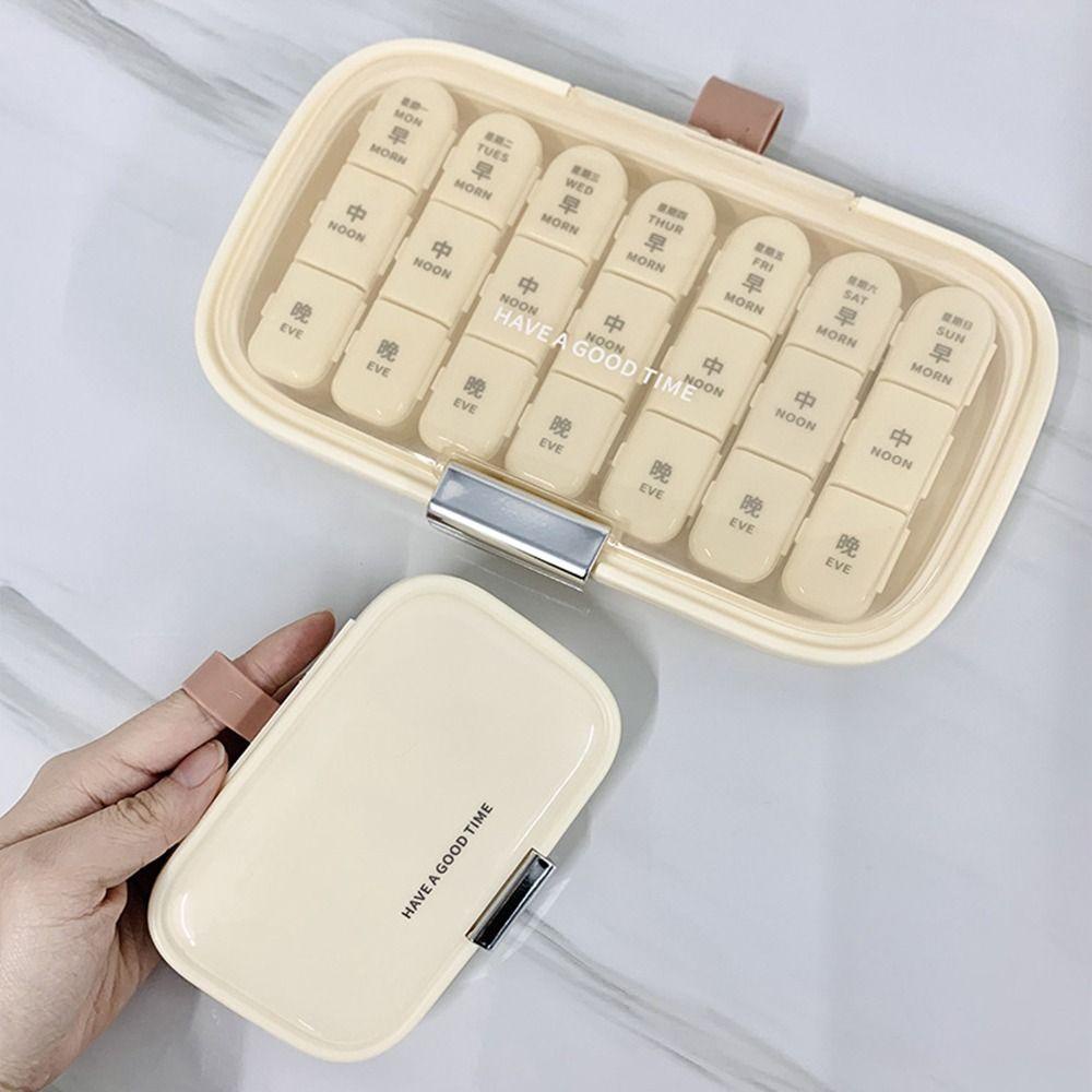 Hộp Đựng Thuốc 7 Ngày Sức Chứa Lớn Tiện Dụng Giá Đỡ