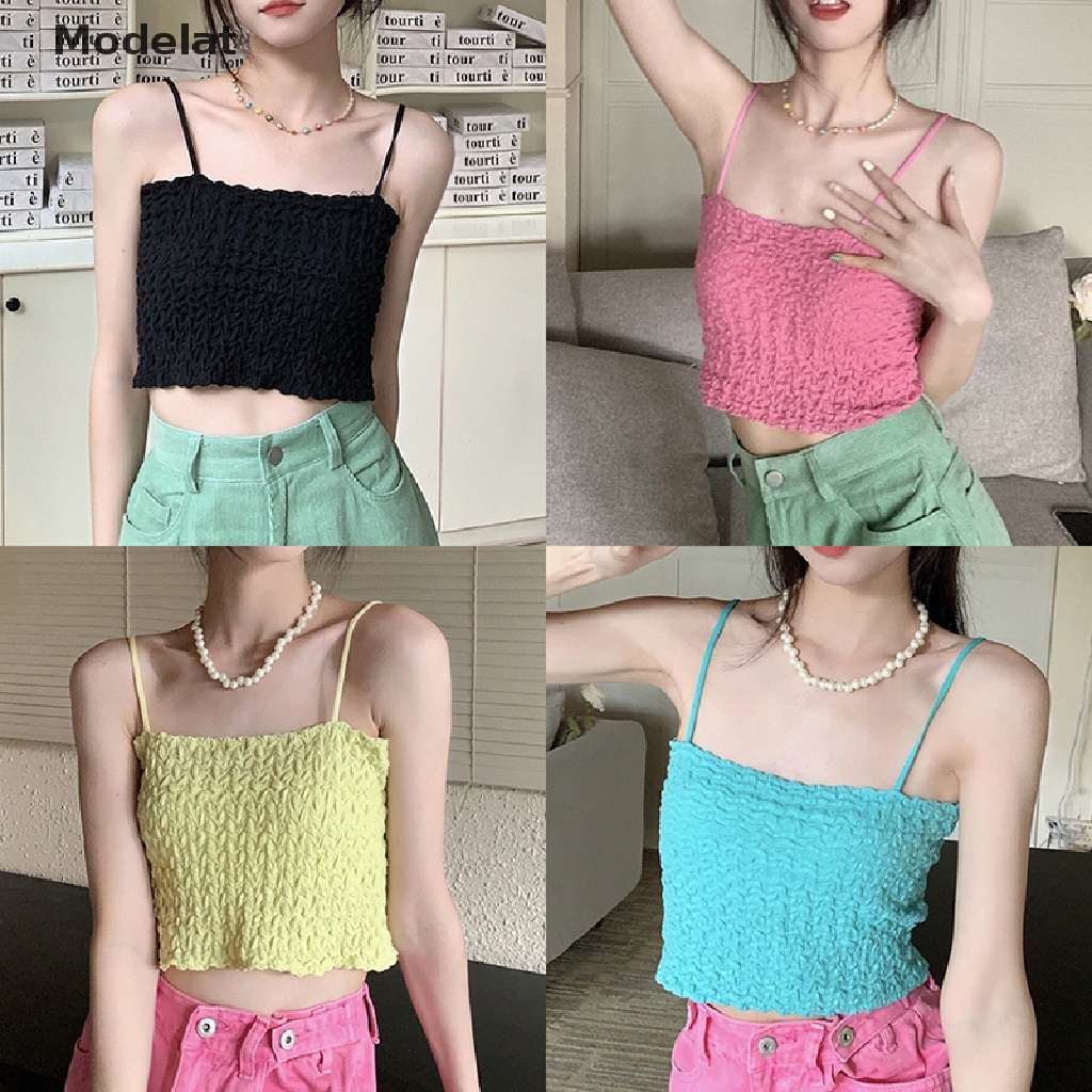 Mfc Áo Hai Dây Hở Lưng Màu Trơn Gợi Cảm Cho Nữ