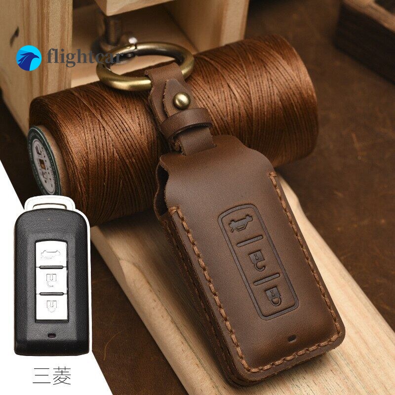 Bao Da Đựng Chìa Khóa Xe Hơi Mitsubishi Outlander 2015 2017 Xpander Triton ASX LANCER Pajero Sport 3 2020G Eclipse Cross L200