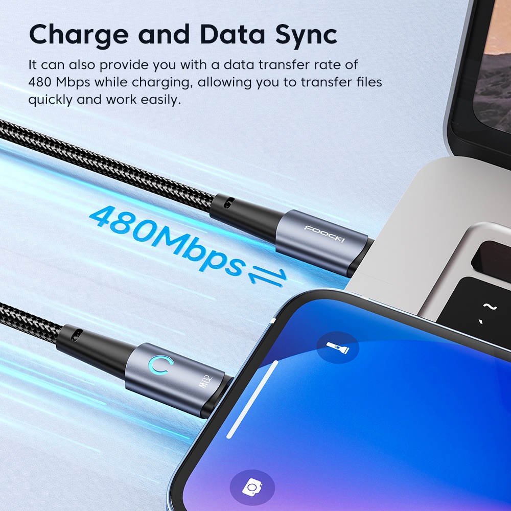 Dây Cáp Sạc Nhanh 2.4A USB 10S PD 20W Type-C Sang 10S Cho Iphone