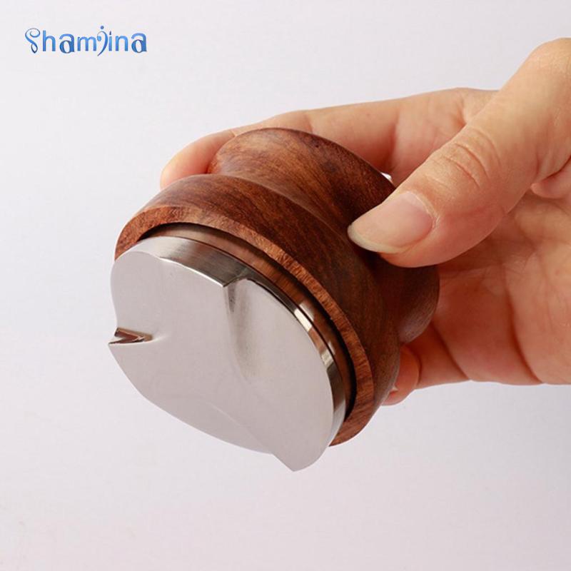 Dụng cụ tán đều cà phê shamjina bằng thép không gỉ 51mm/53mm/58mm cho máy pha cà phê chuyên nghiệp