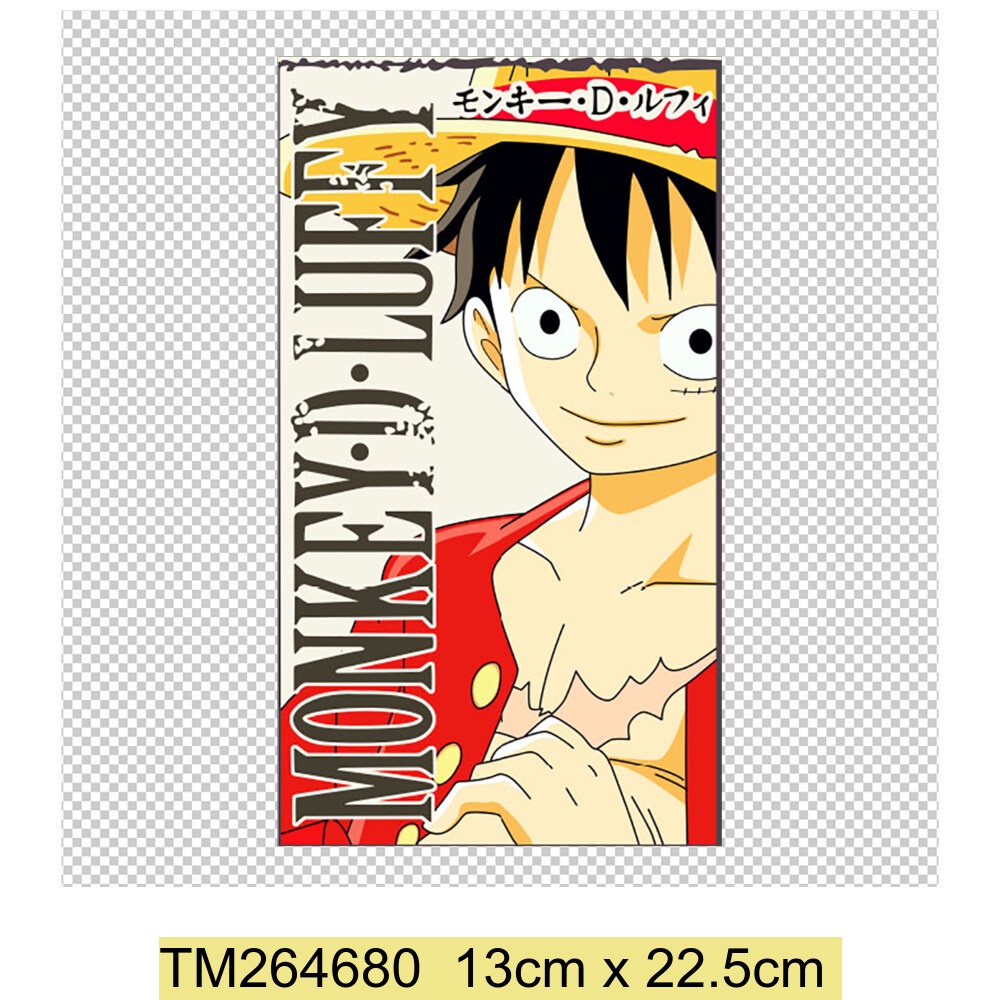 One Miếng Dán Ủi Quần Áo In Hình luffy Hoạt Hình Nhật Bản