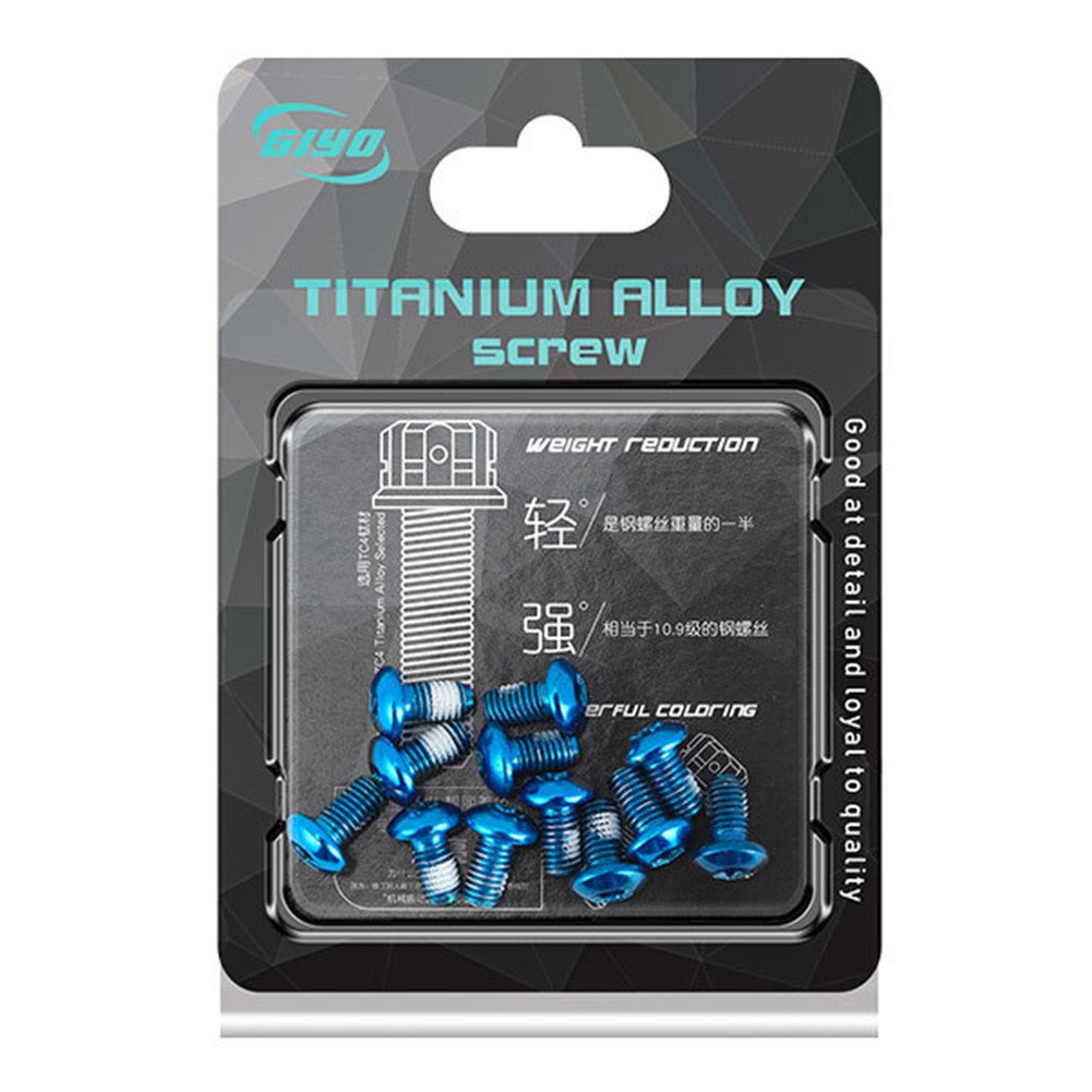 Set 12 Bu Lông Đĩa Phanh Bằng Thép Không Gỉ M5 X 9mm T25 Torx Dành Cho Xe Đạp Leo Núi