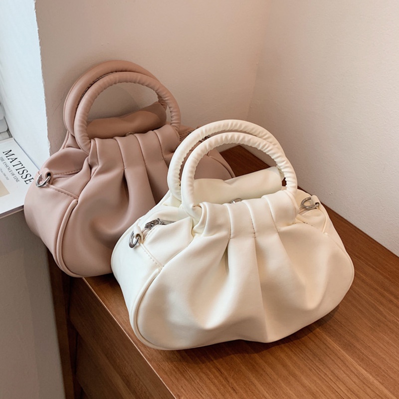 Túi Xách Đeo Vai Hình Đám Mây Phối Dây Xích Thời Trang Cao Cấp Dành Cho Nữ