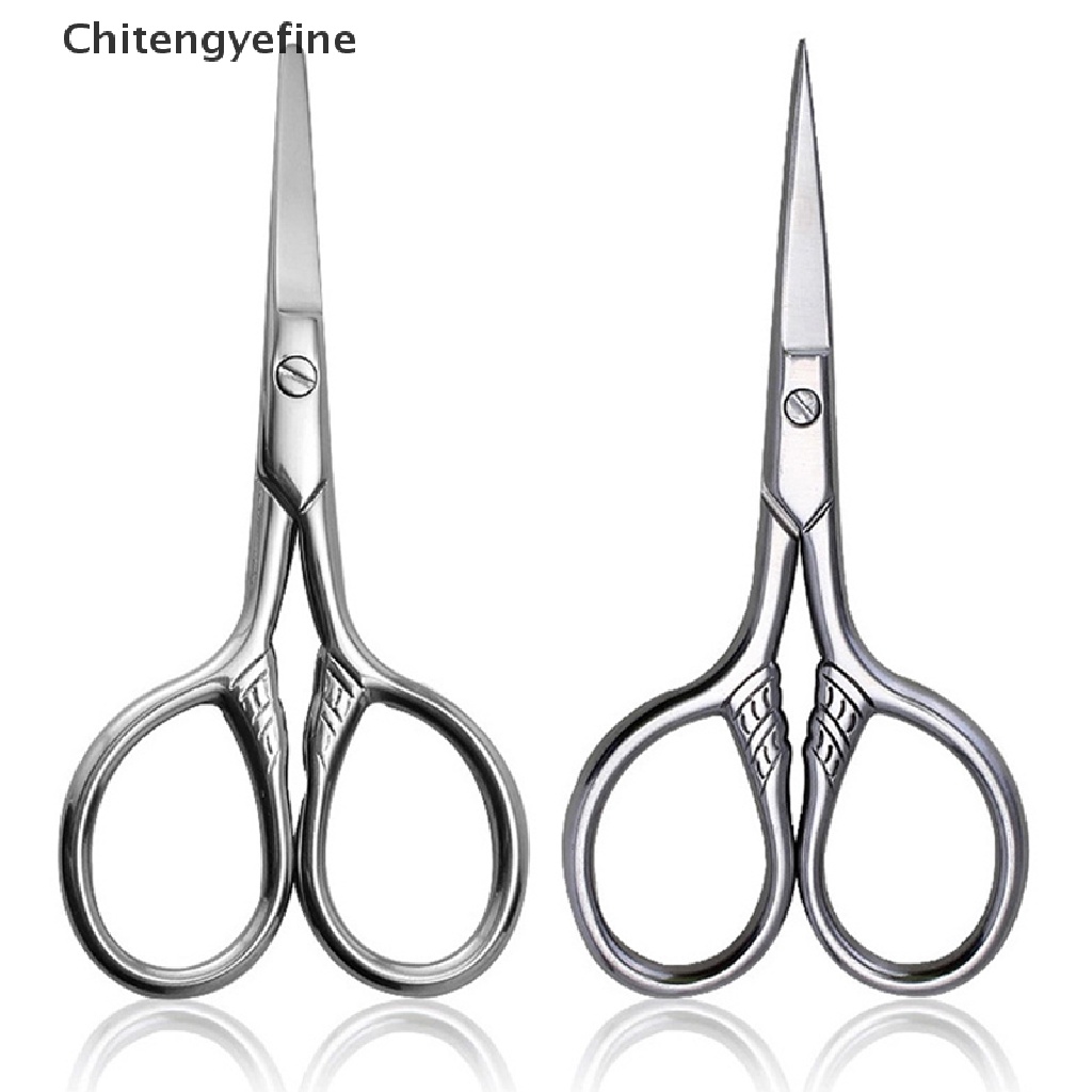 1 Kéo Cắt Tỉa Lông Mày / Lông Mi / Mũi Bằng Thép Không Gỉ