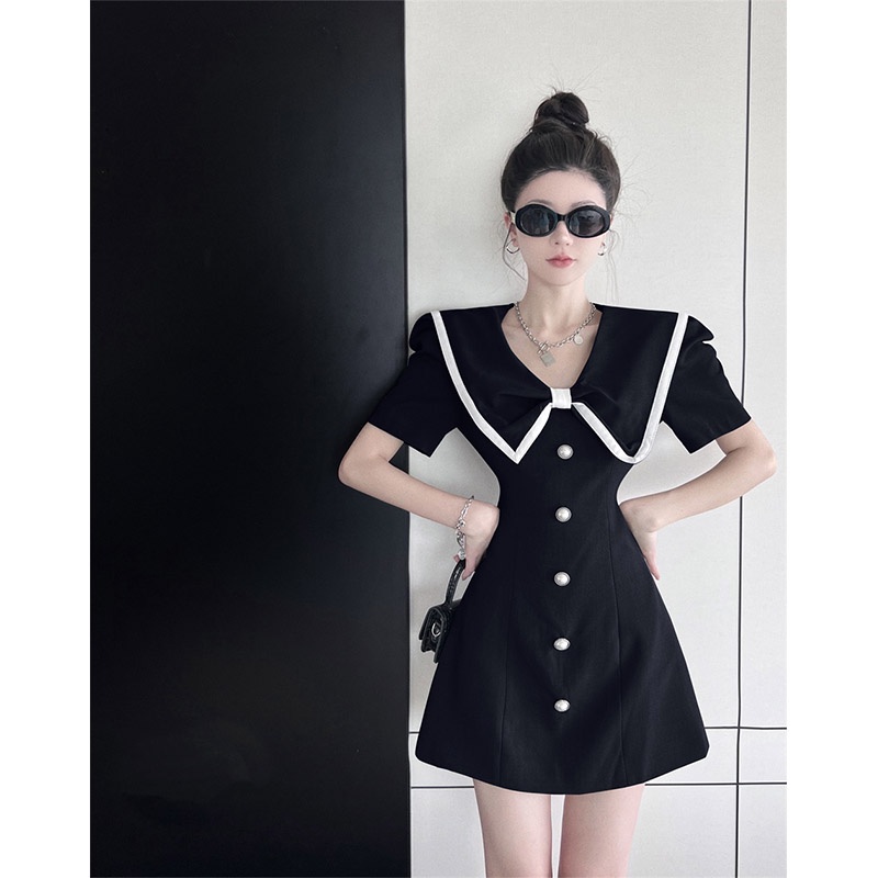 Aphrod Đầm Đen Ôm Eo Thời Trang Dành Cho Nữ