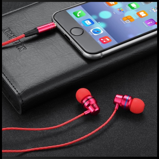 Tai Nghe Thể Thao Nhét Tai Có Dây 3.5mm Giảm Tiếng Ồn