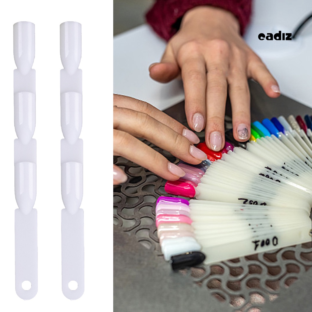 Bộ 50 Bảng Trưng Bày Móng Tay Giả Trong Suốt Hình Quạt Dễ Sử Dụng Thân Thiện Với Môi Trường