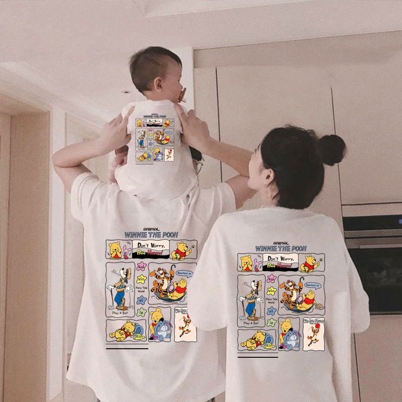 Áo Thun Gia Đình Phong Cách Hàn Quốc Cho Mẹ Và Bé Áo gia đình 3 4 5