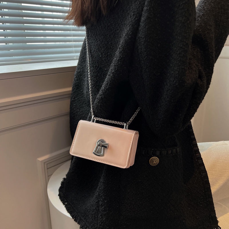 Túi kẹp nách dây xích trơn túi đeo vai dây xích đi học đi làm