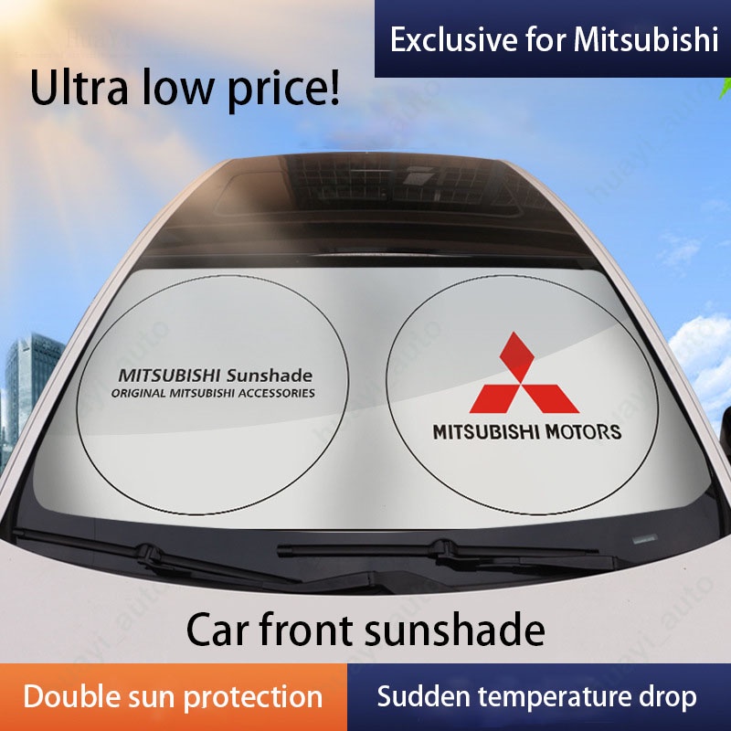 Tấm Che Nắng / Tia UV Bảo Vệ Kính Chắn Gió Nội Thất Xe Hơi Mitsubishi Attrage Mirage G4 Triton Xpander Pajero Lancer
