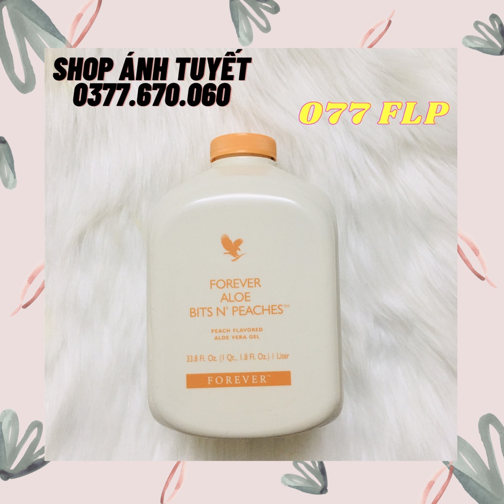 Nước Lô Hội, Nước Ép Quả Đào Aloe Bits N' Peaches #077Flp. 1 lít. Sản Phẩm Lô Hội