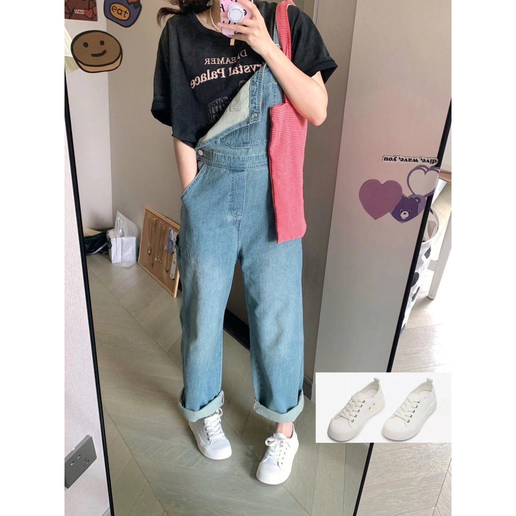 NRVP Áo Thun 100% Cotton Tay Ngắn Dáng Suông In Họa Tiết Hoạt Hình Phong Cách Hàn Quốc Cho Nữ