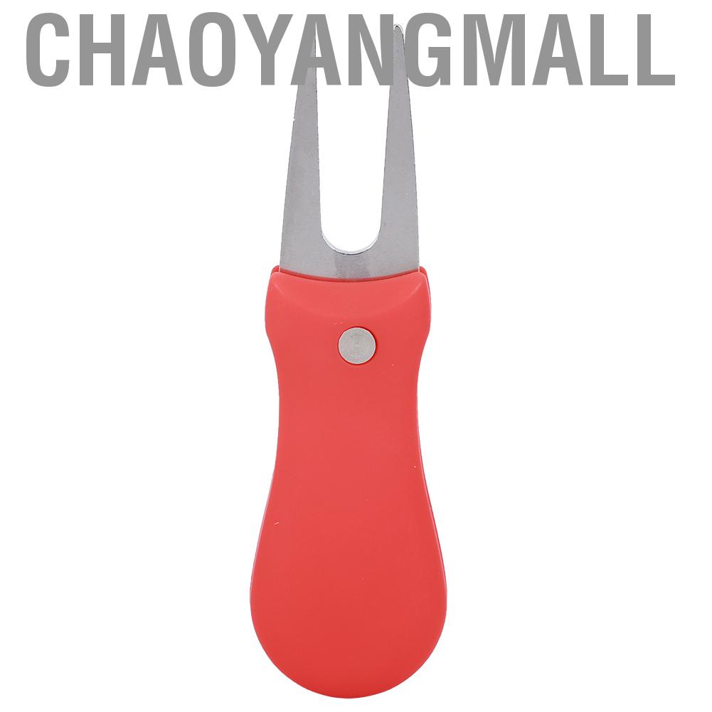 Chaoyangmall Portable Golf Green Divot Repair Tool Folding Ball Fork Lawn Repairing Golfer Practicing Accessory