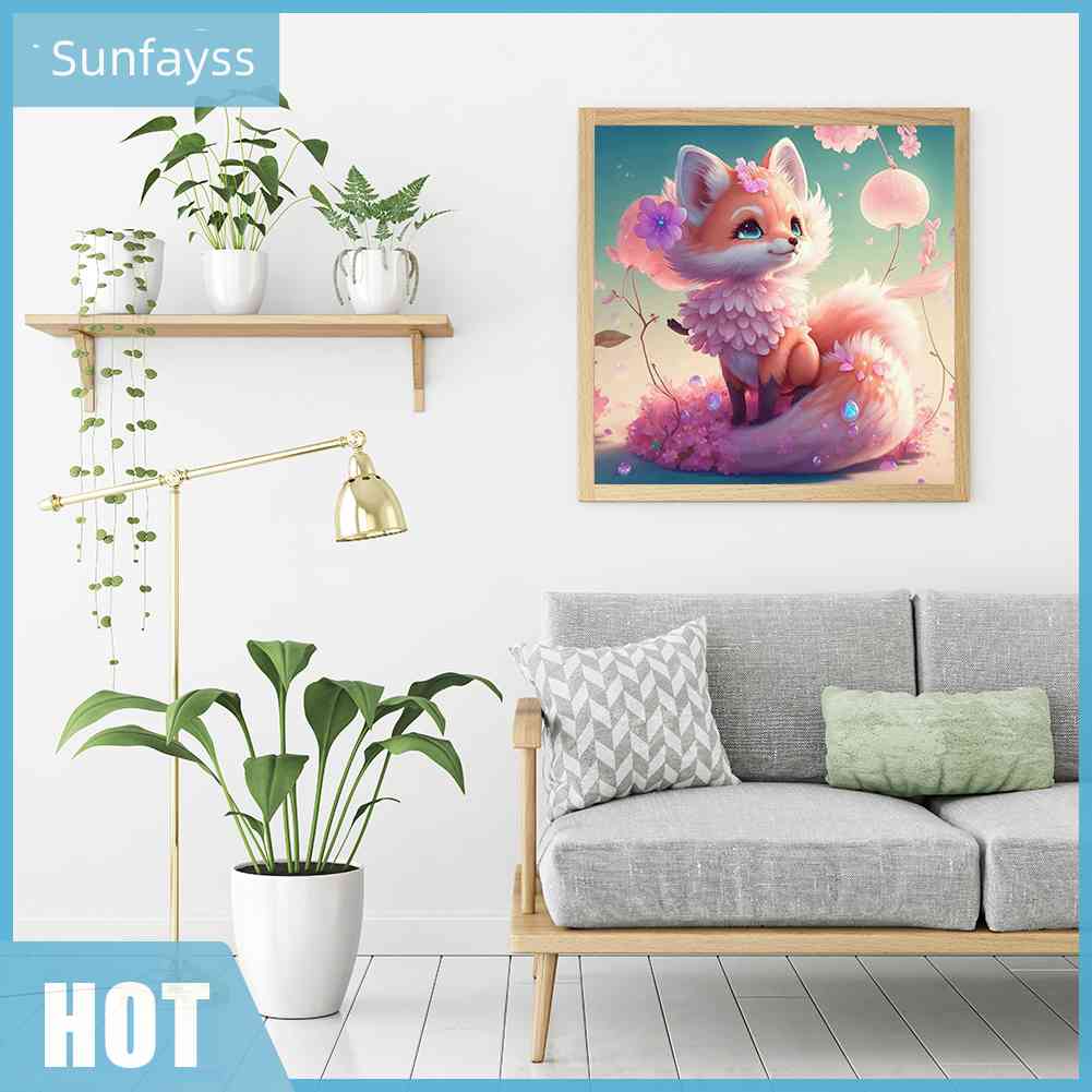 Tranh Đính Đá Kim Cương Toàn Bộ 5D DIY Hình Vẽ Cáo