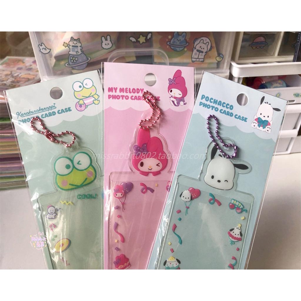 Thẻ Ảnh Nhựa PVC Hình Sanrio Có Móc Khóa