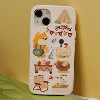 Ốp Điện Thoại In Hình Chú Chó Corgi Hoạt Hình Dễ Thương Cho iPhone14 13 xr 12 11