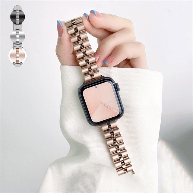 Dây Đeo Inox Cho Đồng Hồ Thông Minh Apple Watch Ultra 49mm iWatch Series 44mm 40mm 38mm 42mm 41mm 45mm