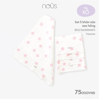 Set 05 chiếc khăn sữa Nous Bamboo kháng khuẩn