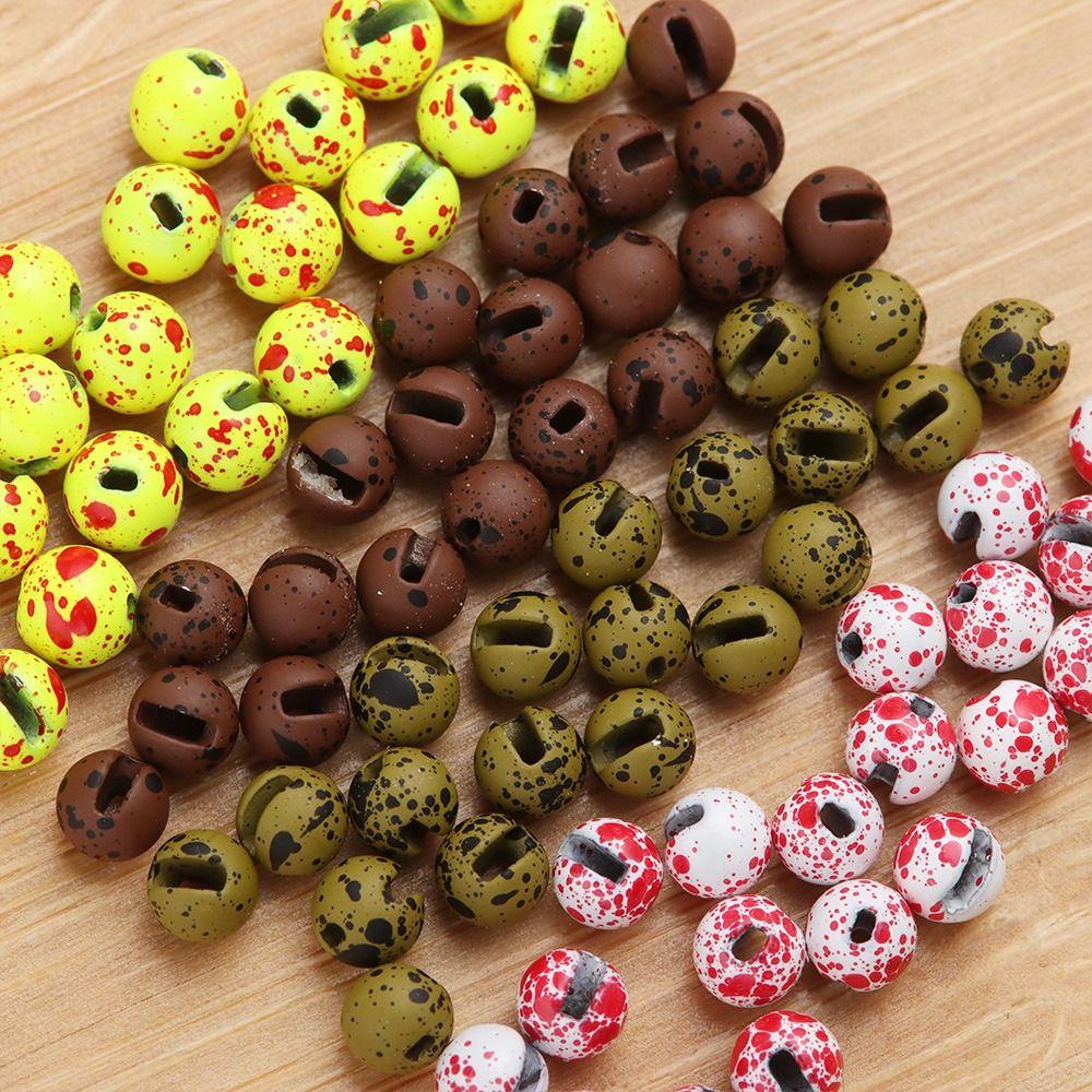 MUVAKO 20Pcs/lot Tungsten Beads Durable 2.5mm/3.0mm/3.5mm/4.0mm Nice-Designed High Quality Slotted Bead