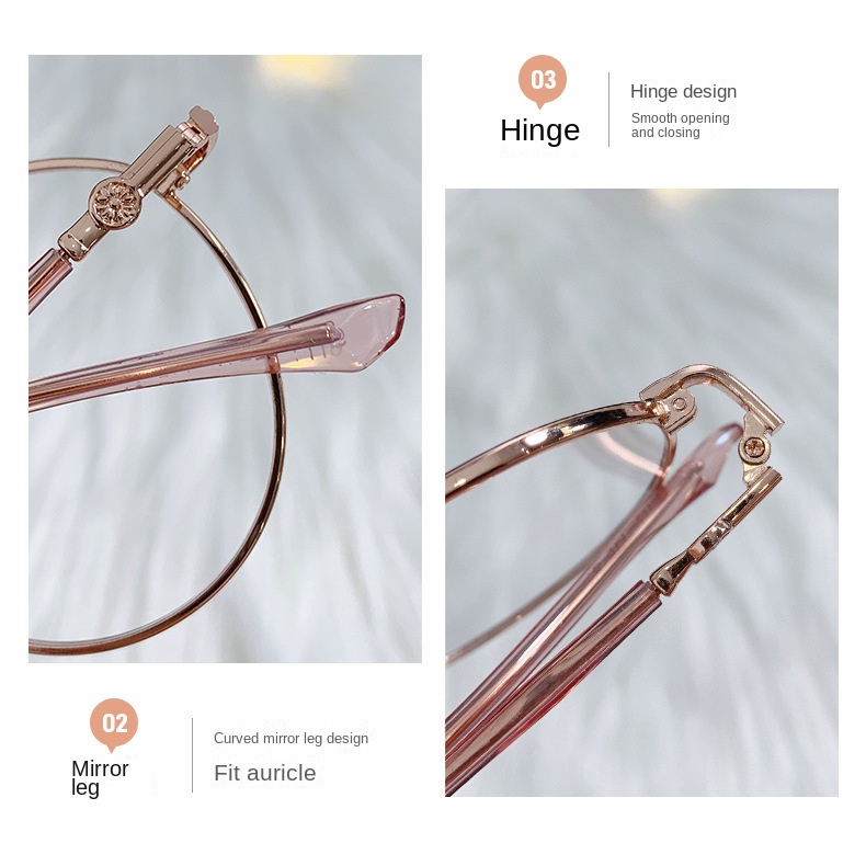 Mắt Kính Gọng Kim Loại Chống Ánh Sáng Xanh Thay Đổi Màu Sắc Thời Trang Cho Nam Và Nữ