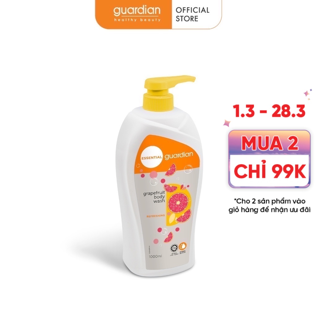 Sữa Tắm Guardian Hương Bưởi Tươi Mát 1000ML