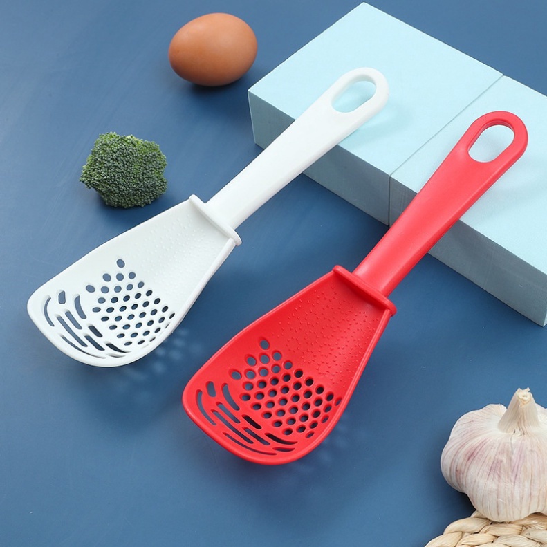 Thìa Muỗng Thủng Đa Năng, Vớt Đồ Ăn, Nghiền Khoai, Mài Tỏi, Tách Lòng Đỏ Trứng