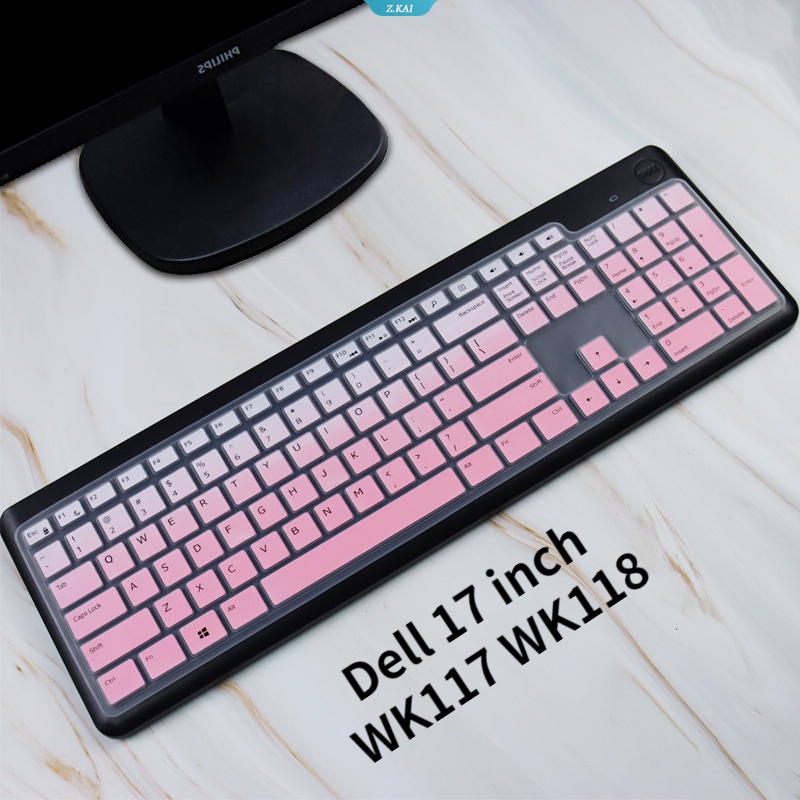 Tấm Lót Bàn Phím Máy Tính Dell 17 Inch WK117 WK118 Bằng Silicon Chống Bụi Tiện Dụng