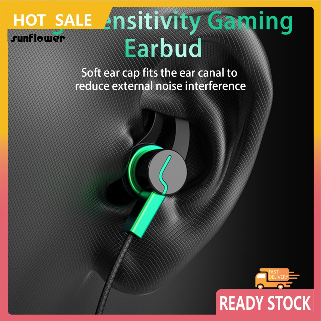 Tai Nghe Có Dây Chống Nhiễu Ứng Âm Thanh Dành Cho Điện Thoại Chơi Game