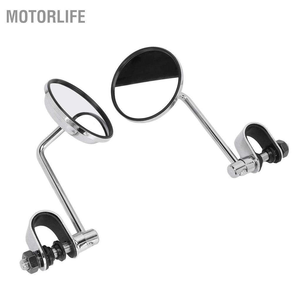 1 Cặp Gương Chiếu Hậu Tròn Có Thể Điều Chỉnh Gắn Tay Lái Xe Máy Suzuki