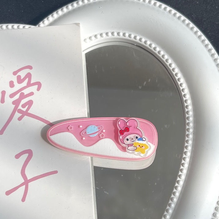 Kẹp Tóc Hình Sanrio Purin Kuromi Cinnamon Hello Kitty Thời Trang Ngọt Ngào Cá Tính Dành Cho Bạn Nữ